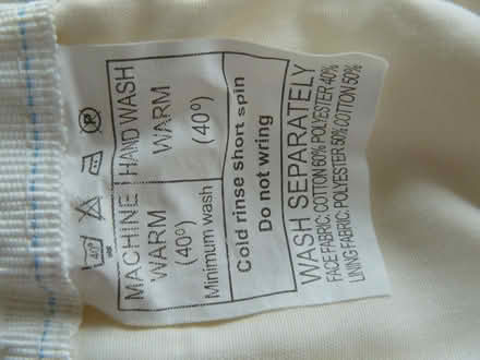 Photo of free 2 x Curtains W:89" L:77" Cream with square detail Lined (Kempsey WR5) #2