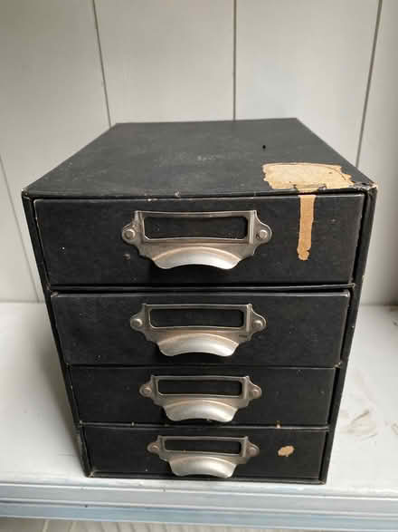 Photo of free Small, vintage cardboard drawers. (Merton Park SW19) #1