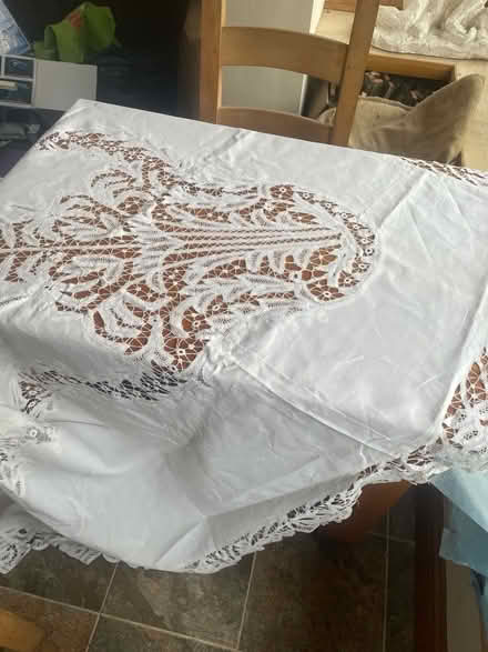 Photo of free Large embroidered/lace tablecloths (Fairfield LA1) #4