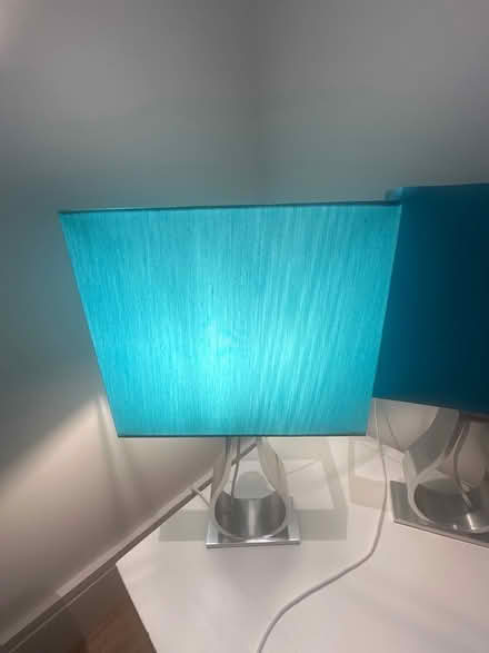 Photo of free 2 turquoise lamps (SW9) #2