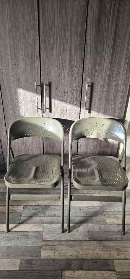 Photo of free Grey metal chairs IKEA (Edinburgh EH7) #1