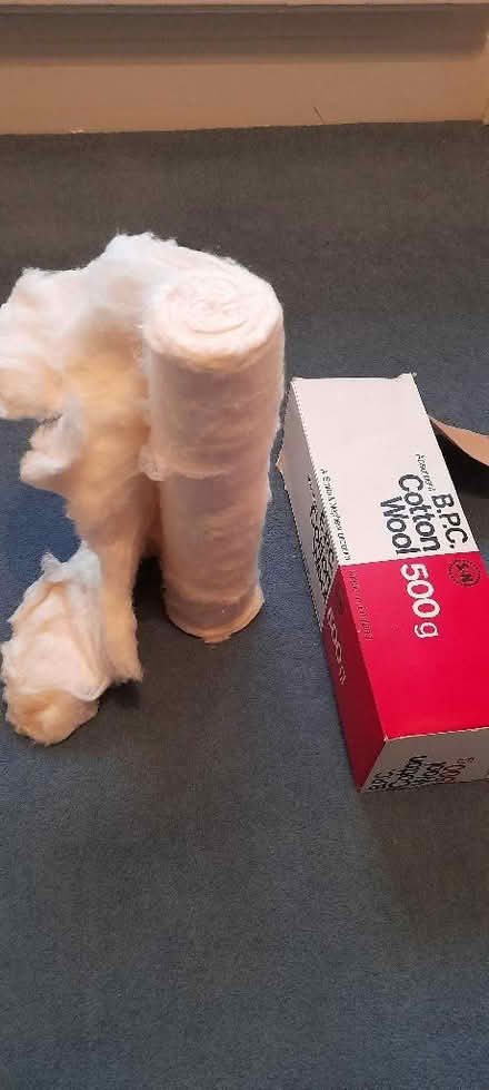 Photo of free Old roll of cotton wool (Harrogate HG2) #1