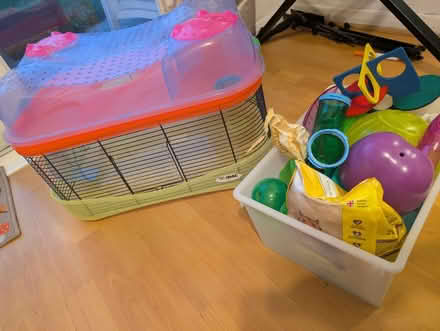 Photo of free Hamster cage with food etc (SS3 Shoeburyness) #1