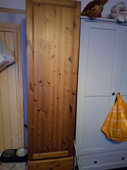 Photo of free Single pine wardrobe (Tonbridge Tn92ds) #1