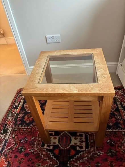 Photo of free Oak and glass side tables (Tadmarton OX15) #1