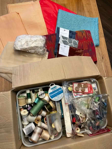 Photo of free Box of Dressmaking Materials (Fenham) #1