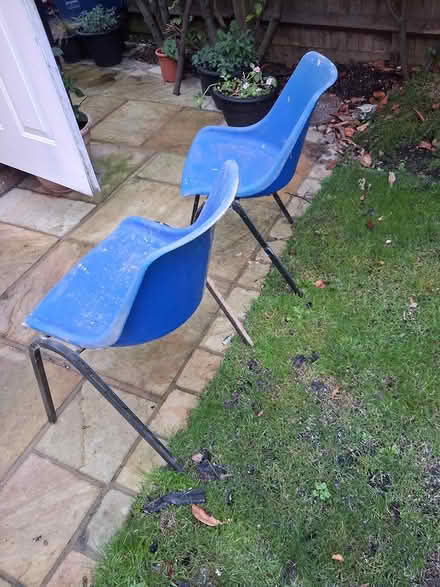 Photo of free Two plastic chairs (Park Farm Ashford TN23) #2