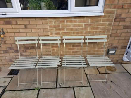 Photo of free Metal Bistro chairs x4 (Henleaze BS9) #1