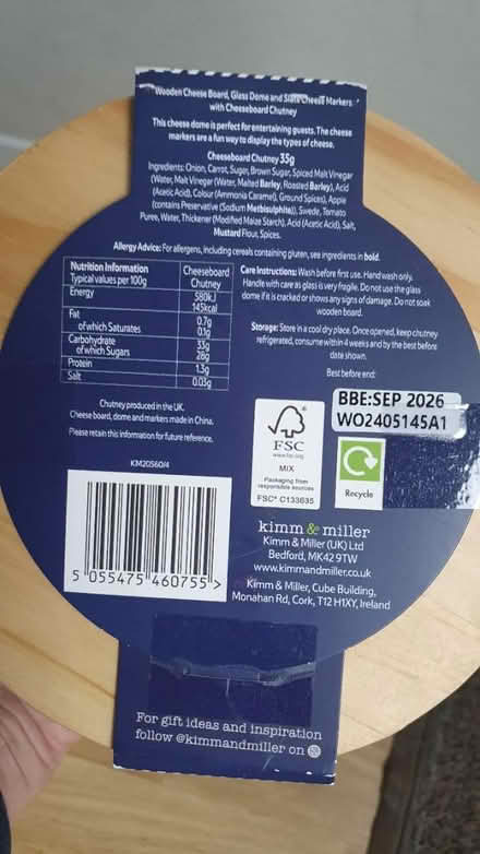 Photo of free Cheese board with glass dome (Bishops Stortford CM23) #2