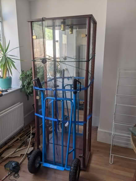 Photo of free Glass front display case x2 (Oakwood, LS8) #2