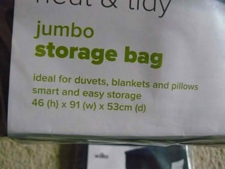 Photo of free 2 x unused jumbo fabric storage bag 46x91x53cm (Kempsey WR5) #2