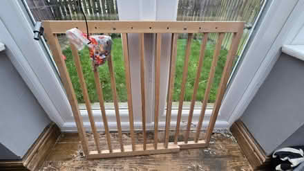 Photo of free Strong wooden stairs gate (HX3) #2