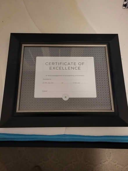 Photo of free Certificate frame (Hill East) #1