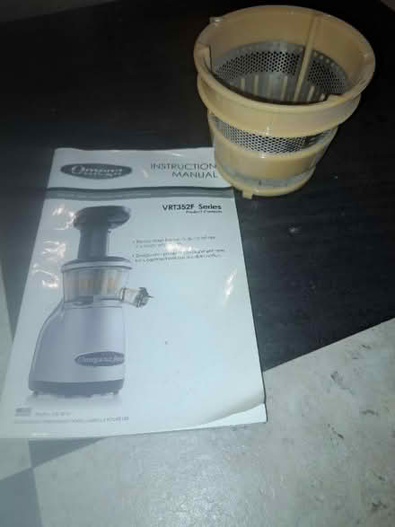 Photo of free Filter and Manual for omega vert juicer (Heeley Green S14) #1