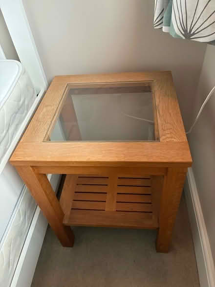 Photo of free Oak and glass side tables (Tadmarton OX15) #2