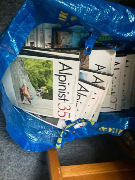 Photo of free bag of Alpinist Climbing Magazines (Slateford EH11) #1