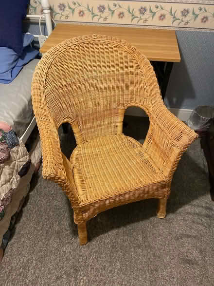 Photo of free Wicker chair (Stowmarket) #2