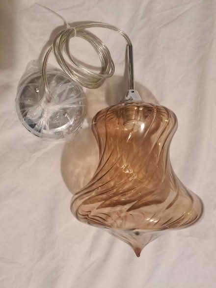 Photo of free New Glass Pendant Light Fitting (Chelmer Village CM2) #1