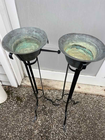 Photo of free Copper plant stands (Chagrin Falls) #2