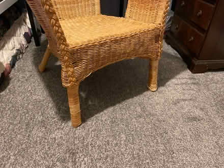 Photo of free Wicker chair (Stowmarket) #3