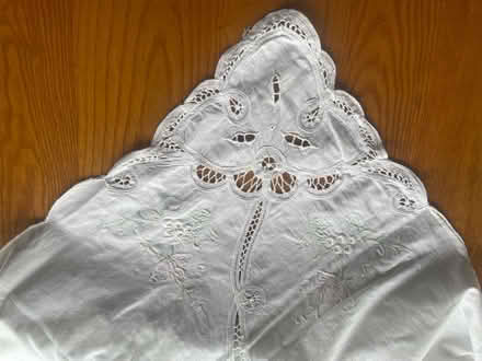 Photo of free Large embroidered/lace tablecloths (Fairfield LA1) #1