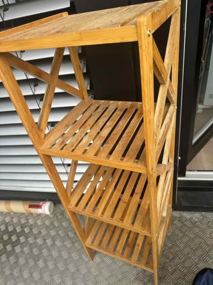 Photo of free Medium tall bamboos shelving (Richmond) #1
