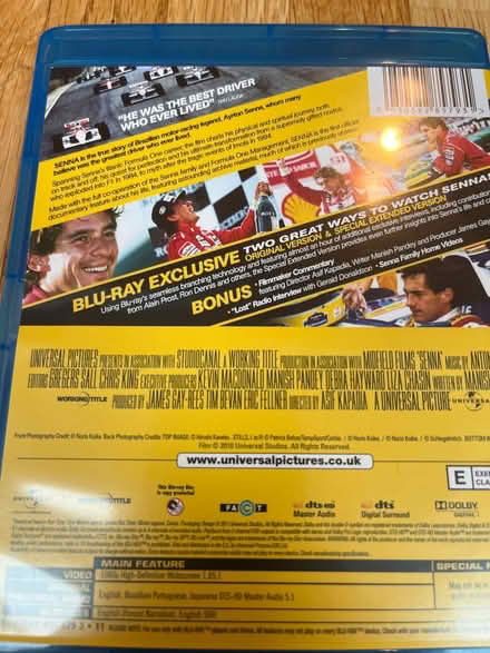 Photo of free Blu Ray Disc - Senna (Wainscott) #3