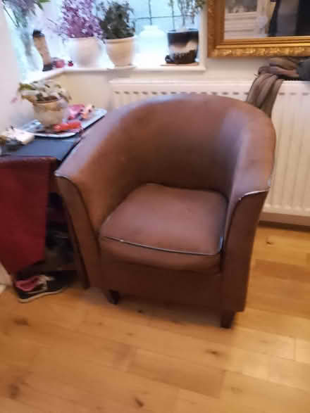 Photo of free Brown tub chair (Heaton Chapel SK4) #1