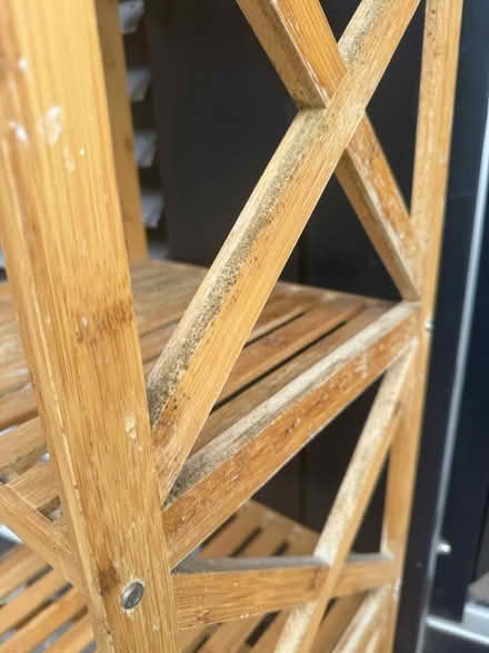 Photo of free Medium tall bamboos shelving (Richmond) #2