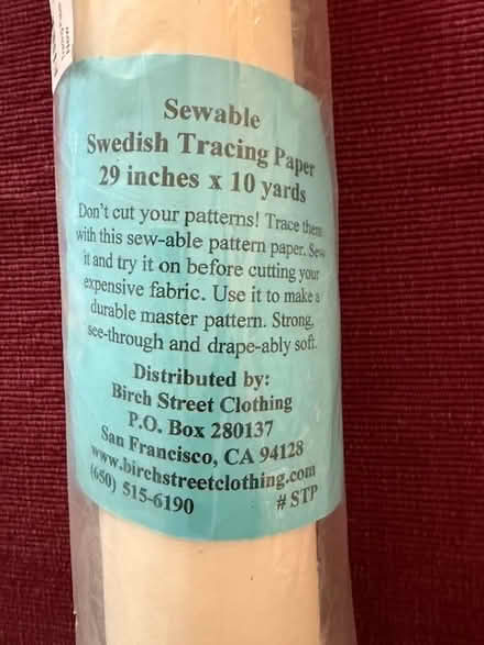 Photo of free Sewable Tracing Paper (Cupertino - DeAnza and 280) #1