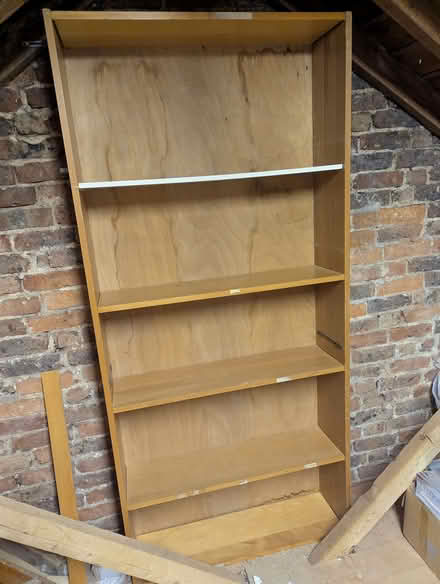 Photo of free Old wood book shelves (Eastbourne BN21) #1