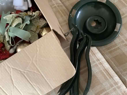 Photo of free Christmas tree stand and decs (Horseheath, Mill Green CB21) #4