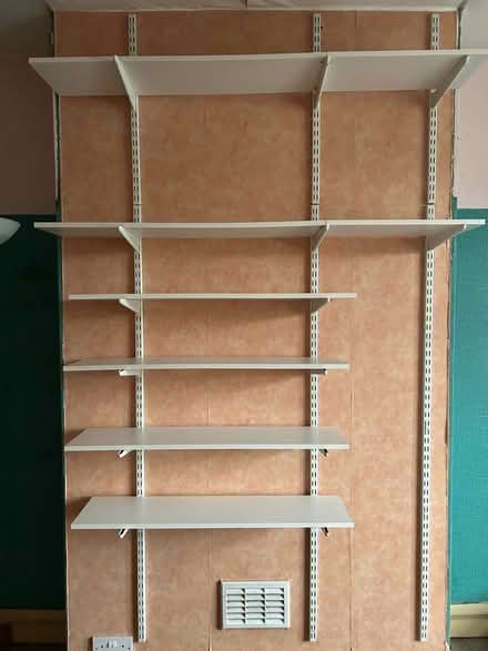 Photo of free Twin-slot shelving (Motspur Park SW20) #1