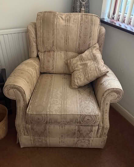 Photo of free Two Seater 3 piece suit & pouffe (B23 5SX) #3