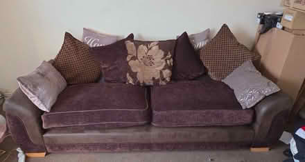 Photo of free Brown 3-4 Seater Sofa (Calcot RG31) #1
