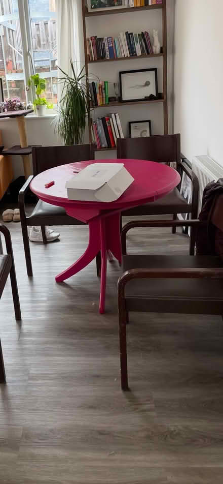 Photo of free Hot Pink Table (Dalston Junction E8) #1