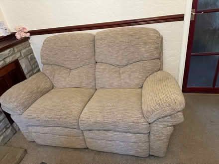 Photo of free Two Seater Settee and Chair (Blackhill DH8) #2
