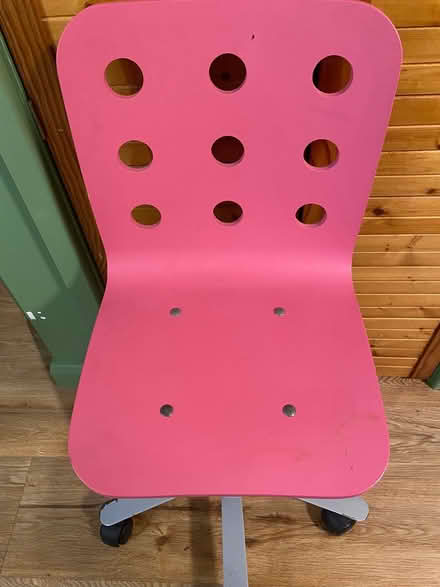 Photo of free Pink IKEA child’s desk chair (Whittlesey) #2