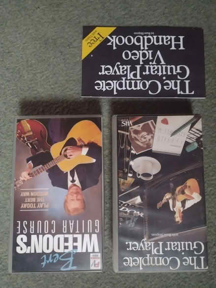 Photo of free Two Vintage Guitar Tutorial VHS Video Tapes. (Barry CF63) #1