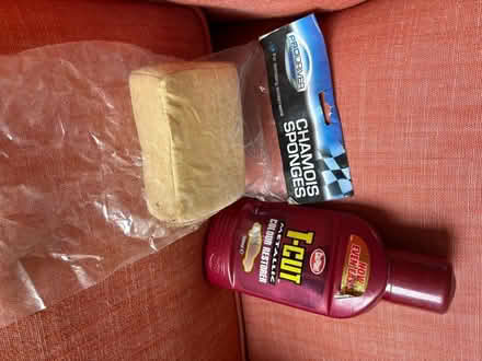 Photo of free Chamois sponge & T-Cut (Hornby LA2) #1