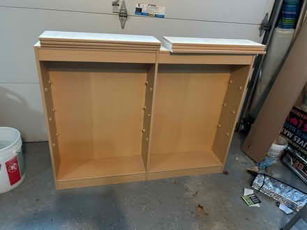 Photo of free Tan bookshelf (Brookeville -Georgia/Gold Mine) #1