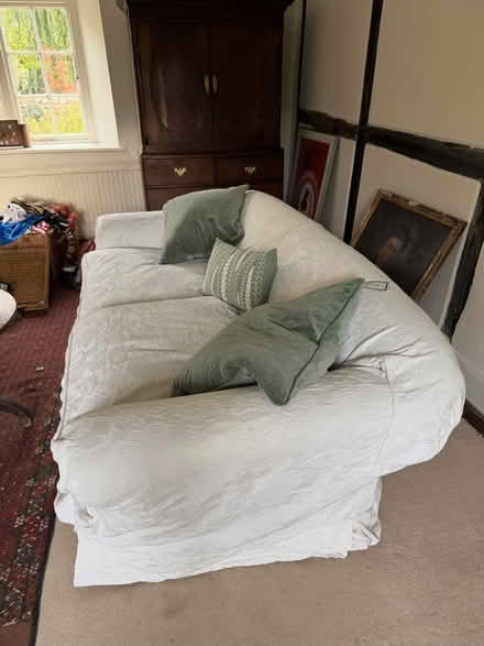 Photo of free Sofa with down cushions. (Filchampstead OX2) #1