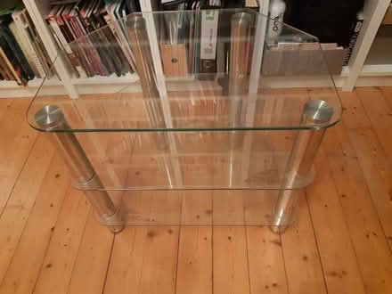 Photo of free Glass and Chrome three tier TV stand (Craigleith EH4) #1