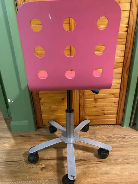 Photo of free Pink IKEA child’s desk chair (Whittlesey) #3