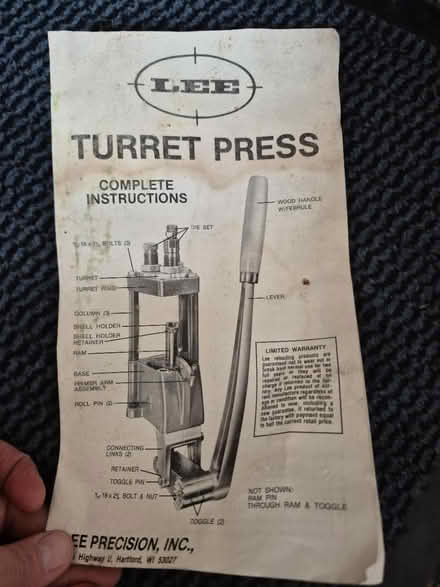 Photo of free Metal Turret Press (Bath, BA1) #1