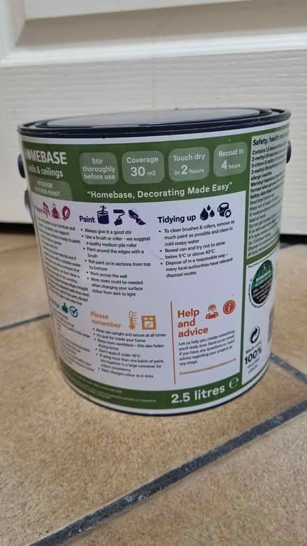 Photo of free White kitchen paint 2.5 litres (Sydenham SE26) #2