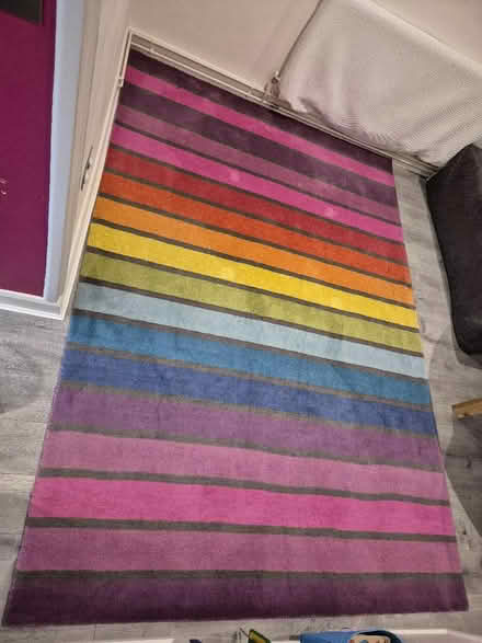 Photo of free Dunelm multicoloured rug (Sheering CM22) #1