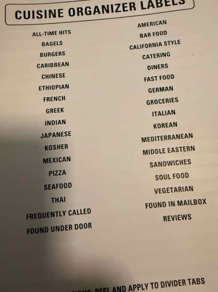 Photo of free Takeout Menu Organizer (West San Jose 95128) #4