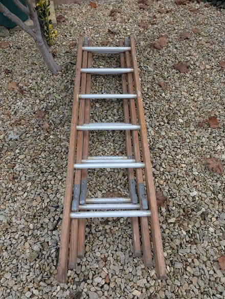 Photo of free Solid (heavy!) wooden ladder (OX4 - Iffley / Cowley) #1