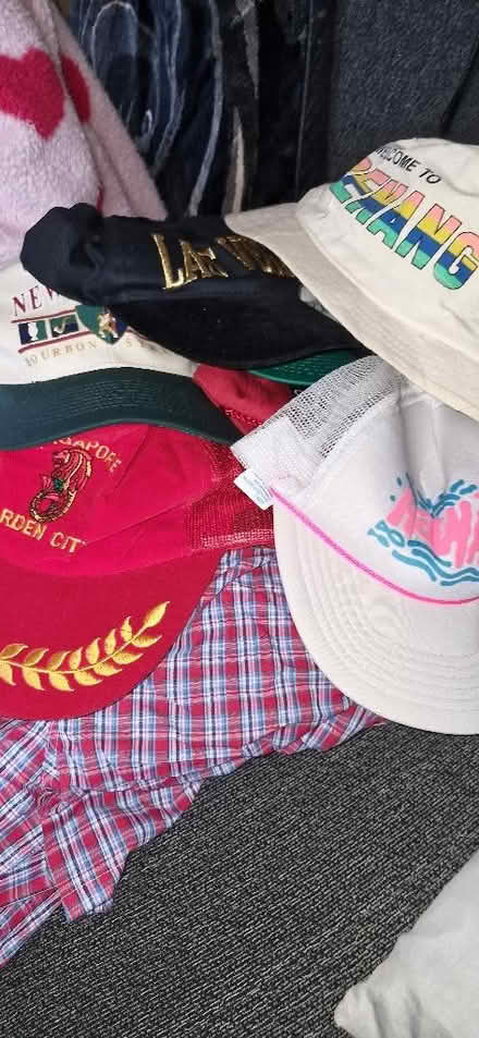 Photo of free Assorted hats and short (Mill Hill BB2) #1